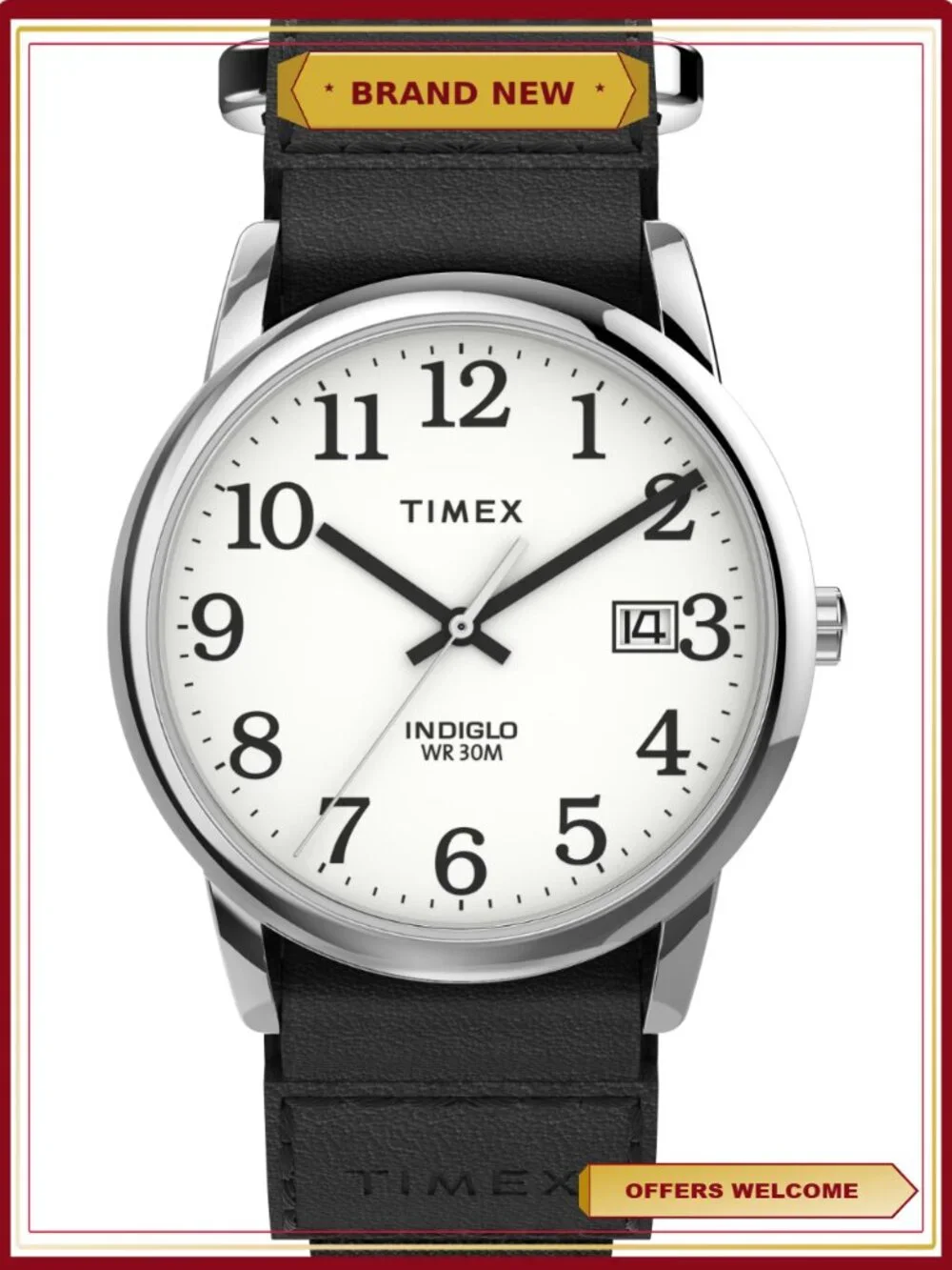 Men's Dress Fast-wrap Strap Watch Easy Reader